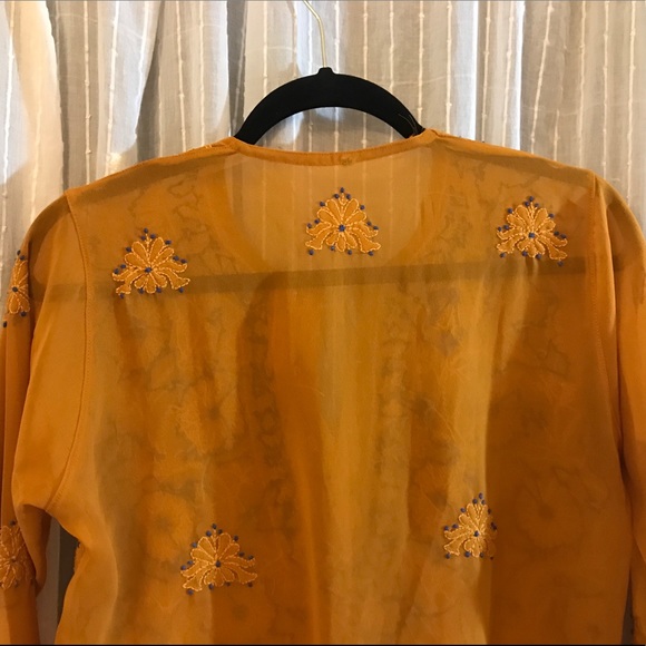 Vintage Floral Pattern Embroidered Tunic - Picture 7 of 8